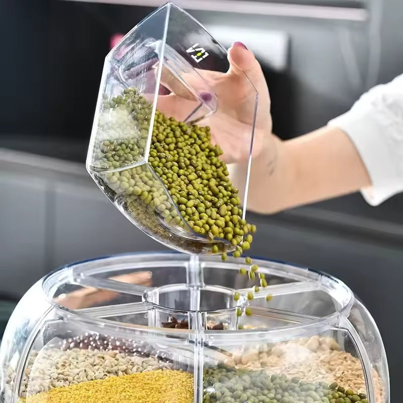 360-Degree Rotating Rice & Grain Dispenser